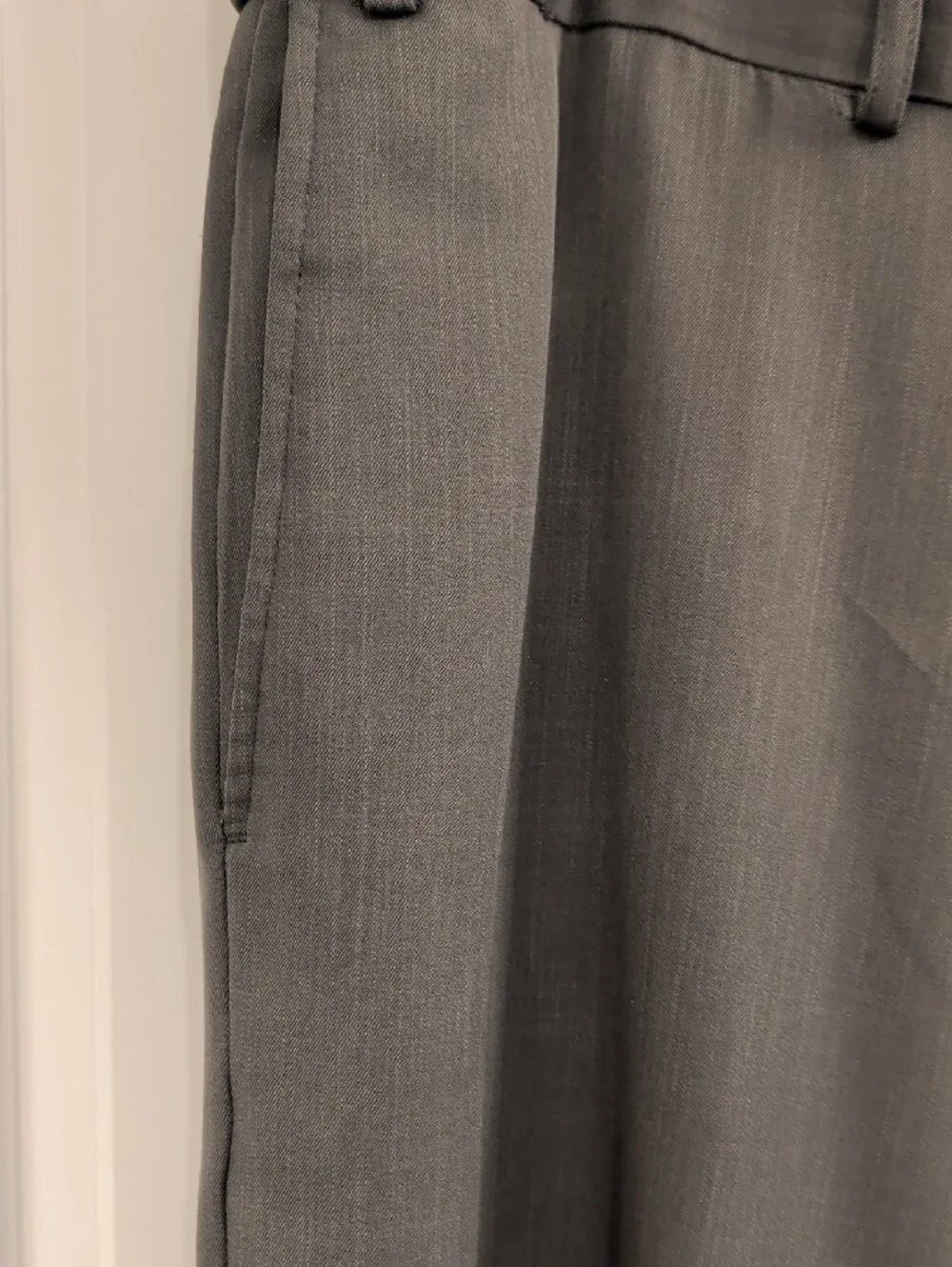 BOTANY 500- Men's 42W 29 L Classic Dress Pants in Gray BIG & TALL